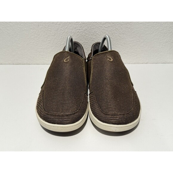 OLUKAI Mens Nohea Mesh Slip On Shoe Sz 9 Gray Convertible Boat Loafer Sneaker main image 6